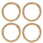 4 couronnes décoratives en osier 30 cm