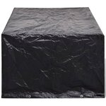 vidaXL Housses de salon de jardin 2 Pièces Rotin 8 œillets 180 x 140 cm