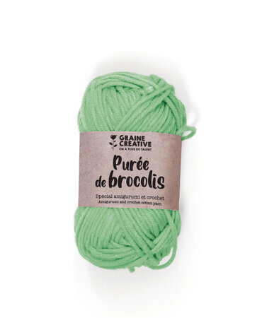 Fil de coton Amigurumi Vert pomme Purée de brocolis