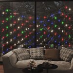 vidaXL Filet lumineux coloré de Noël 4x4 m 544 LED Intérieur/extérieur