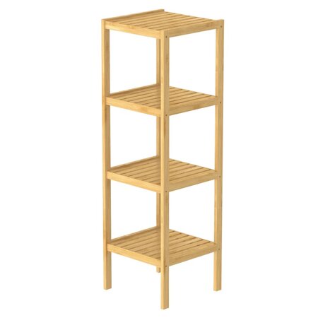 EISL Étagère de salle de bain avec 4 compartiments Bambou 34x33x110 cm