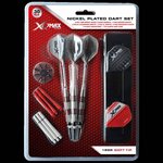 Xqmax darts jeu de 30 fléchettes nickelées 18g pointe souple qd7000690