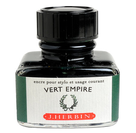 Encre traditionnelle à stylo en flacon 'D' 30ml Vert empire HERBIN