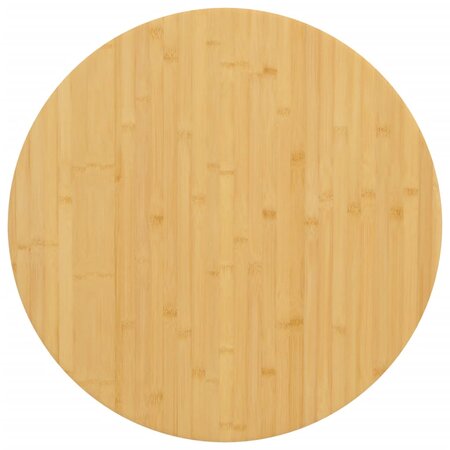vidaXL Dessus de table Ø60x1 5 cm bambou