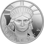 STATUE OF LIBERTY 1 onces argent monnaie 1000 Satoshi United Crypto States 2023