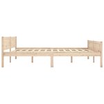 vidaXL Cadre de lit Bois de pin massif 180x200 cm