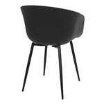 2 Fauteuils en polypropylène noir RODA