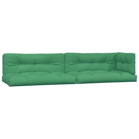 vidaXL Coussins de palette 5 Pièces vert tissu