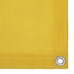 vidaXL Écran de balcon Jaune 90x400 cm PEHD