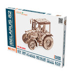 Maquette 3D en bois - Tracteur 28 2 cm