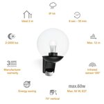 Steinel Lampe à capteur d'extérieur L 585 Noir