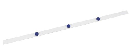 Bande métallique souple 1m avec 3 aimants 30 mm Blanc MAUL