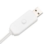vidaXL Bouleau blanc à LED 240 LED Blanc chaud 300 cm