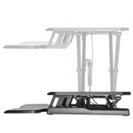 Newstar poste de travail assis-debout 11-50 5 cm noir