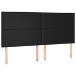 vidaXL Lit à sommier tapissier avec matelas Noir 160x200 cm