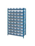 (PACK STOCKAGE) Pack de stockage à compartiments avec 50 Bacs ET 10 TABLETTES