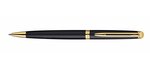Stylo Bille Hémisphère Pte Moyenne Corps Noir Mat Attribut Doré WATERMAN