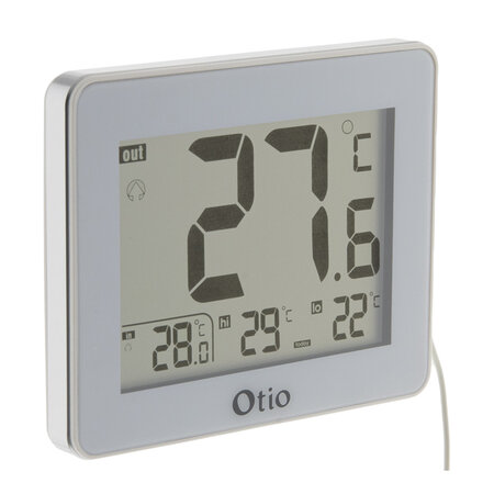 Thermomètre intérieur / Extérieur filaire Blanc - Otio