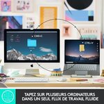 Clavier sans fil logitech - mx keys mini - rose - compact  bluetooth  rétroéclairé pour mac  ios  windows  linux  android