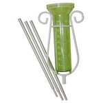 NATURE Pluviometre avec support métallique emboîtable - 40 ml - H 110 cm