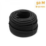 Bobine, rouleau de tendeur élastique - 50 mètres x 10 mm - Noir