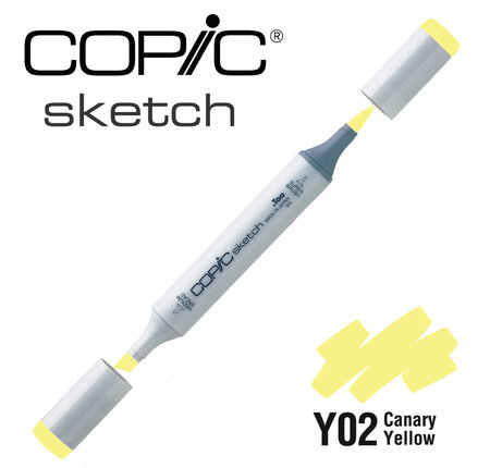 Marqueur à l'alcool Copic Sketch Y02 Canary Yellow