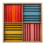 Kapla ensemble de 100 planches en bois octocolor 8 couleurs kapl172102