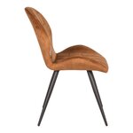 LABEL51 Chaises à manger lot de 2 Sil 51x64x87 cm ocre velours