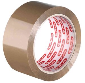 6 x ruban adhésif d'emballage, 38 mm x 33 m, marron herlitz