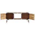 vidaXL Meuble TV 110x30x42 cm Bois massif de manguier