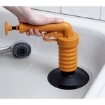 Drain Buster Déboucheur de canalisation portable Orange et noir