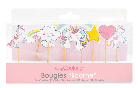 8 Bougies "Licorne"