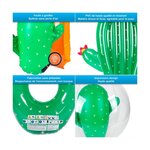 Brassards de natation 3-6 ans + bouée + matelas + porte boisson + ballon gonflable - pack famille cactus