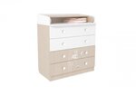 Commode à langer VOLGA AMIS ZEN BLANC-NATUREL