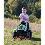 Smoby tracteur et remorque pour enfants farmer max vert et noir