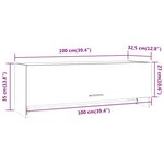 vidaXL Garde-robe Chêne marron 100x32 5x35 cm Bois d'ingénierie