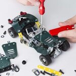 Meccano - le cabriolet 5 en 1 - rétro friction - jeu de construction