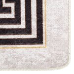 vidaXL Tapis lavable antidérapant 160x230 cm Beige clair