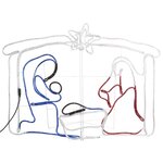 vidaXL Décoration de la crèche de Noël 240 LED 116x41x87 cm