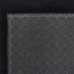 vidaXL Tapis lavable à poils courts doux et moelleux antidérapant noir