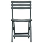 vidaXL Chaises de jardin pliables 2 Pièces Plastique Vert