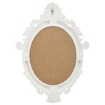 vidaXL Miroir mural style château 56x76 cm Blanc