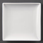 Assiettes carrées blanches 180(l)mm - lot de 12 - olympia -  - porcelaine180 180x180xmm