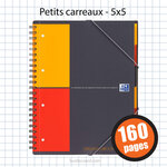 Bloc organiserbook 3 en 1 230x297 a4+ petits carreaux 5x5 160p oxford