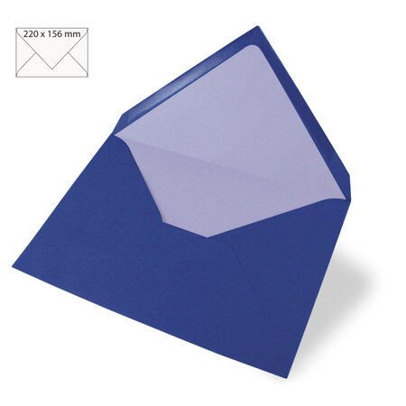 Enveloppe p.carte A5 uni FSC Mix Credit bleu royal 220x156mm 90g / m² 5 pces