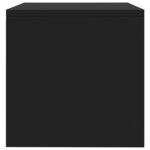 vidaXL Table de chevet Noir 40 x 30 x30 cm Aggloméré