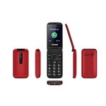 Téléphone portable à clapet 3g - telefunken tm 360 cosi- rouge