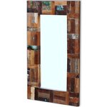vidaXL Miroir Bois de récupération massif 80 x 50 cm