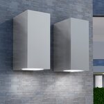 vidaXL Applique murale d'extérieur 2 Pièces