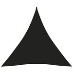 vidaXL Voile de parasol Tissu Oxford triangulaire 5x5x5 m Noir